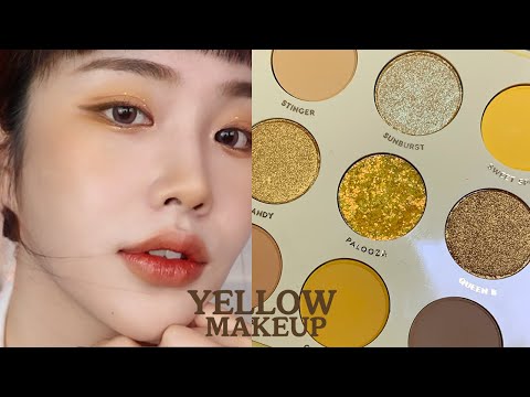 <strong>GRWM</strong> 💛 옐로우 + 처피뱅의 궁합,,은 찰떡(?) 진짜 쪼녜 화장 같이 준비해요 ! <strong>color</strong> makeup 1️⃣ YELLOW | 달리아 daHlia ❋