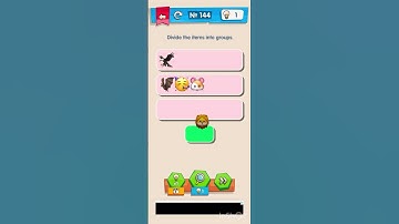 IQ Boost Level 144🎉Divide the items into groups! #gaming #iq #braingames #trending #games