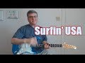Surfin' USA - Riff and Solos  ( Guitar Lesson with TAB )