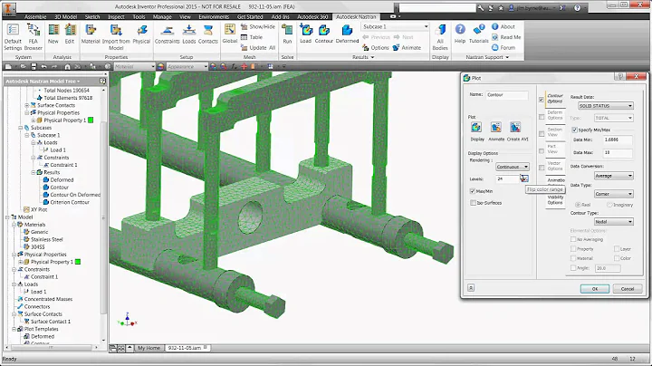 Autodesk Nastran In CAD Machinery Fatigue Analysis