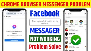😥 chat on mobile browser are not available | use messenger to keep chatting problem | fb message screenshot 5