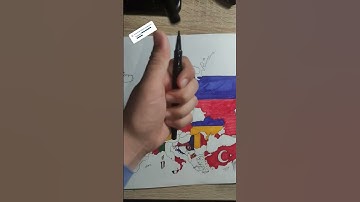 Drawing Estonias fiag🇪🇪 on my Europe map, whats next #flag #map #europe #shorts #estonia