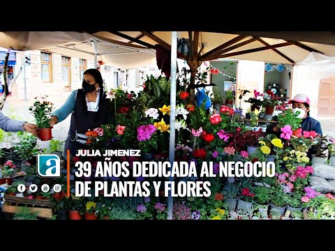 Gironense lleva cuatro décadas brindando colorido a la Plaza de las Flores