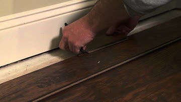 How to Install Pergo Flooring: Chapter 6 - Last Row for Pergo Fold Down Joint