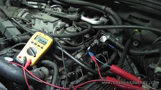 How to test a fuel injector circuit with basic tools (open control wire)