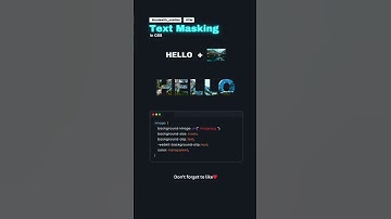 Text masking using css #shorts  #css #html #javascript #react #reactjs