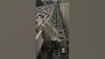 Bridge Collapse During Construction Caught On Camera 💥
