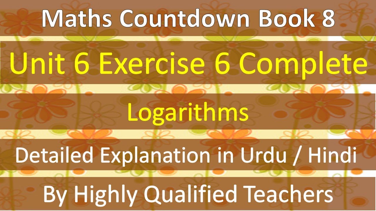 Maths Countdown Book 8. Unit 6 Exercise 6. In Urdu / Hindi by Highly