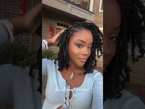 It's mini twist season!! Go off Sis! Hair from Eayon hair (12" Afro kinky). #minitwists