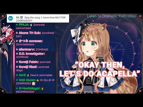 Risu is About to Otsu, Thanks to Zomraid & Chat We Got Dramatic XViltration Acapella | Ayunda Risu