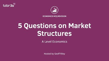 MCQ Revision Question - Market Structures