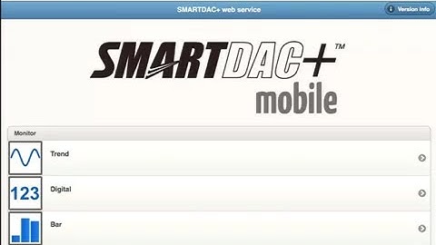 Yokogawa SMARTDAC+ Paperess Recorder Data View on Smartphone or Tablet