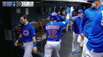 CHC@COL: Rizzo opens the scoring with RBI groundout