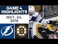 NHL Highlights | Lightning vs. Bruins, Game 4 - May 04, 2018
