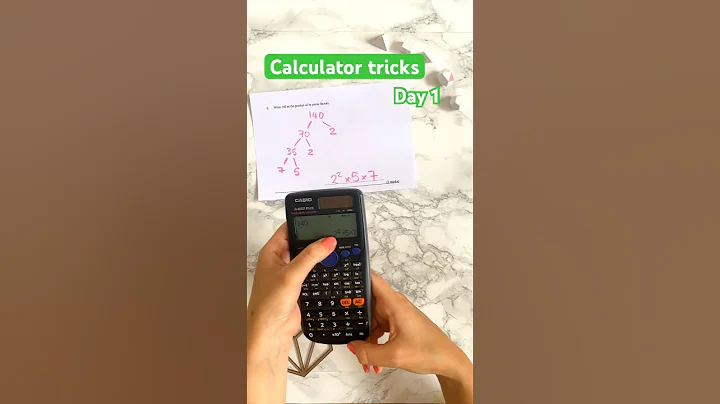 Calculator tricks - day 1 🧮 #maths #gcse #mathstricks #examtips