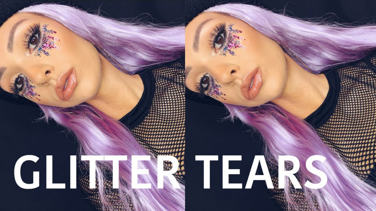QUICK & EASY HALLOWEEN MAKEUP Glitter Tears YouTube