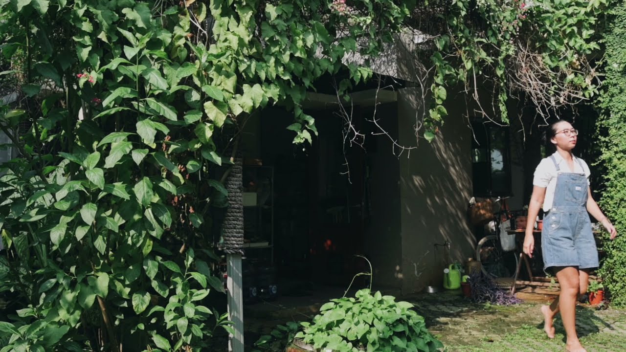 hara - Kenduri (Full Album Official Visualizer) - watering the plants in the garden