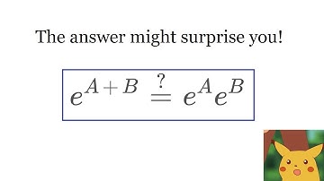 Matrix exponential properties