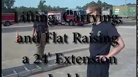 HFD 24 Ft Extension Ladder Lift Carry Flat Raise