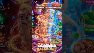 These 7 Superfoods Can Strengthen Your Backbone! 💪🦴  | Animated Health Facts #healthygrowth #shorts