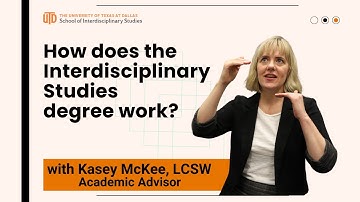 How does the Interdisciplinary Studies degree work?