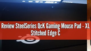 Review SteelSeries QcK Gaming Mouse Pad - XL Stitched Edge Cloth - Extra Durable - Sized to Cover De
