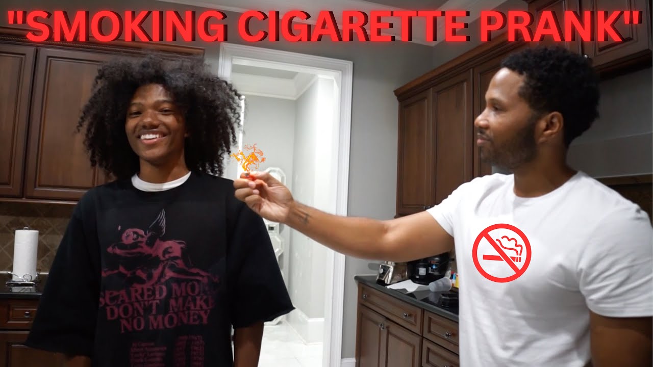 SMOKING PRANK ON DAD *GONE WRONG*