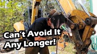 картинка: Ремонт изношенного экскаватора Caterpillar