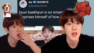 EXO VINES/TWEETS TO WATCH BECAUSE BYUN BAEKHYUN SURPRISES EVEN HIMSELF OF HOW GENIUS HE IS