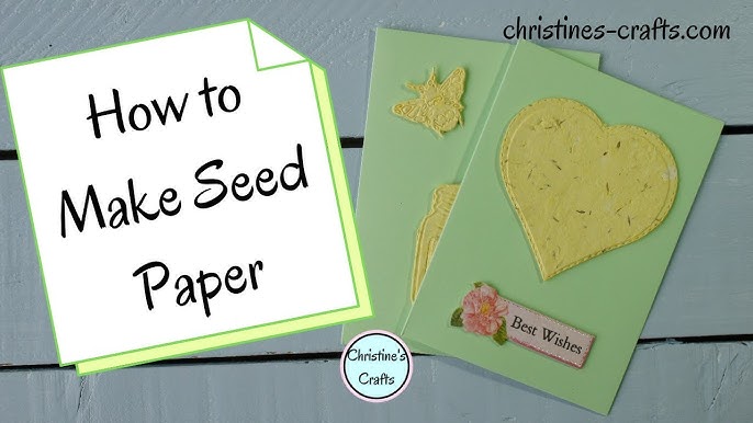 DIY Recycled Seed Paper and Homemade Valentines - Green in Real Life