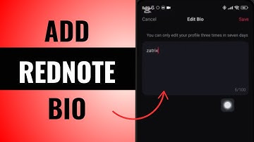 How To Change Or Add Bio On REDnote App