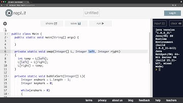 Bubble sort in Java: Part 2