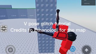 How to do v pose glitch in roblox