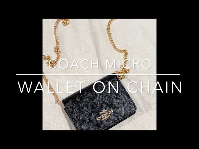 COACH MINI WALLET ON A CHAIN Review x what's in my bag 