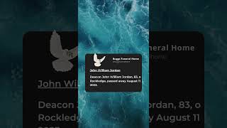 John William Jordan - Buggs Funeral Home Obituary #obituary