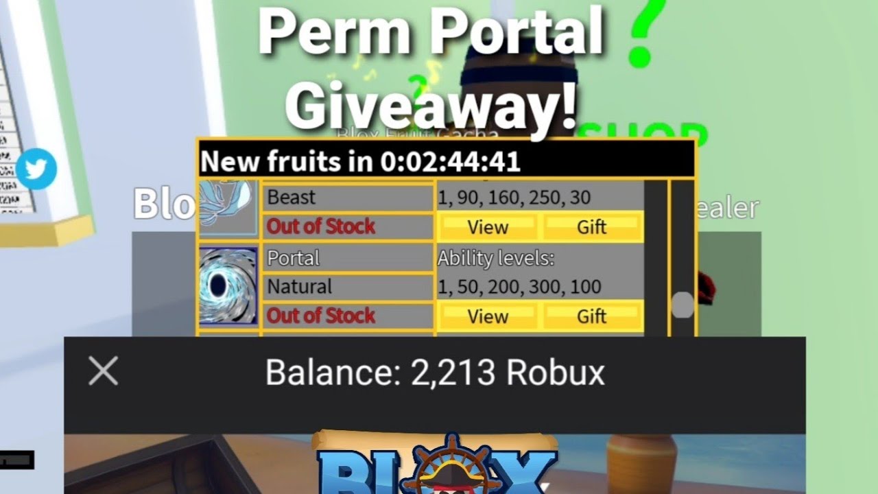 How To Get PERMANENT PORTAL Free in Blox Fruits Part.3 