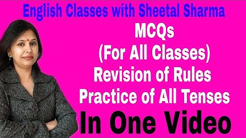 PRACTICE OF TENSE BASED ON NEW EXAM PATTERN| MCQs FOR ALL CLASSES