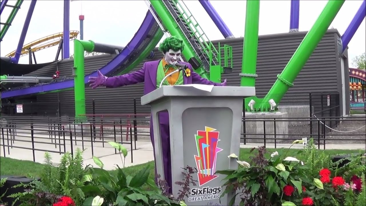 Grand Opening Ceremony for The Joker at Six Flags Great America