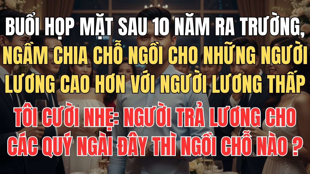 Bị Chê Lương Thấp Trong Buổi Họp Lớp, Tôi Mỉm Cười Hỏi Người Trả Lương Cho Các Bạn Thì Ngồi Ở Đâu ?