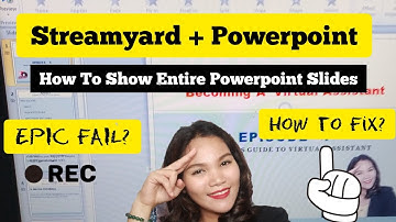 STREAMYARD + POWERPOINT How To Show the Entire Slide During Live