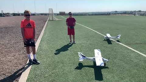 Andy and Alex flying their Mini Apprentice’s