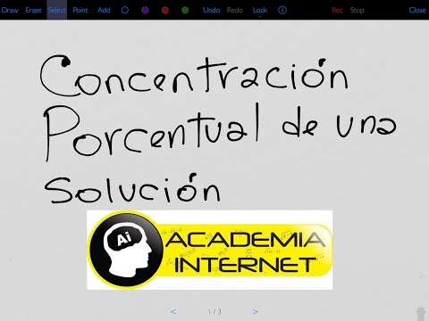 Video: Cómo Encontrar La Concentración Porcentual