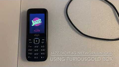 JAZZ DIGIT 4G NETWORK UNLOCK USING FURIOUSGOLD