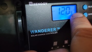 Charge Controller Settings Renogy Wanderer #renogy #rvsolar