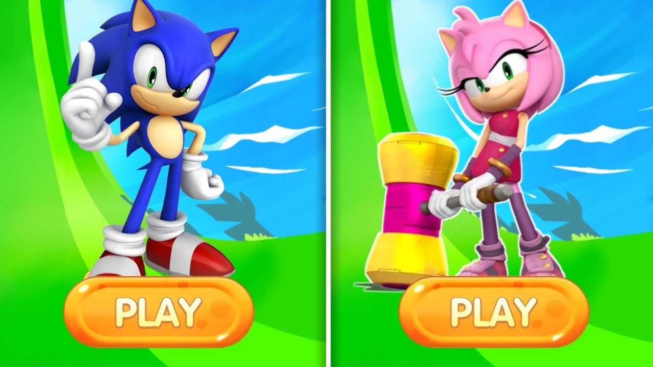 Sonic Dash Vs Sonic Dash 2: Sonic Boom - Sonic Vs Amy Gameplay Speed ...