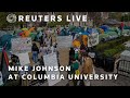 Live us house speaker holds news conference at columbia university