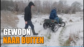 Spelen in de sneeuw terwijl Nederland vastzit