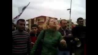 Samsun'a gelen Akillere protesto