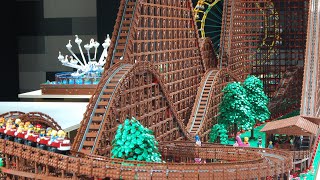 Get on a LEGO Roller coaster with the front cart view :-) https://youtu.be/_Ztt0_RWEDo This is a pure Lego fully functional Wooden ...