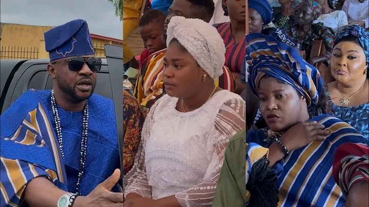 WATCH ODUNLADE ADEKOLA, HIS WIFE & ENIOLA AJAO ARRIVES @ THE BURIAL THANKSGIVING OF HIS LATE FATHER 